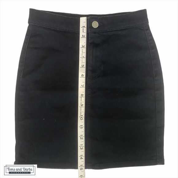 Topshop Petite High Waisted Joni Denim Skirt - Picture 6 of 6
